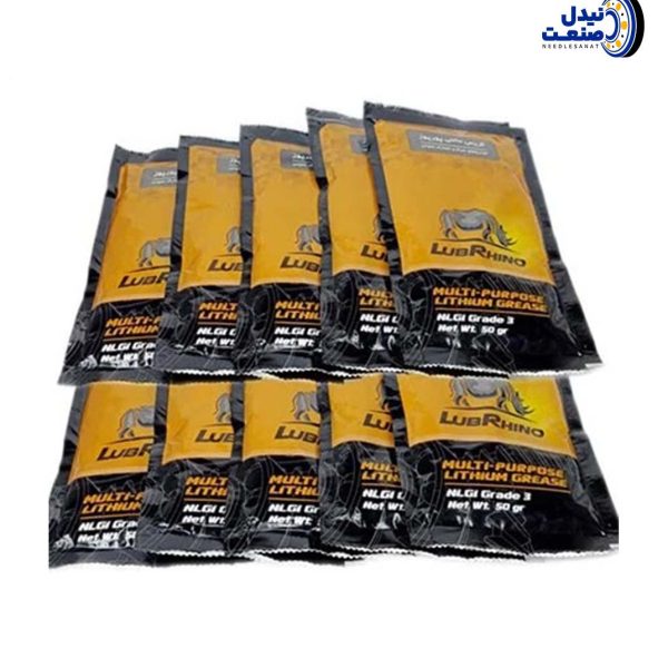 گریس نسوز پایه لیتیوم مدل NLGI 3 لوبرینو وزن 50 گرم