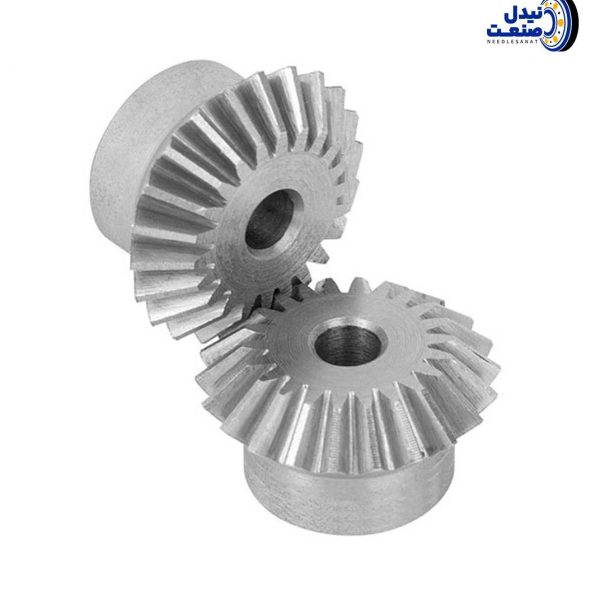 چرخ دنده مخروطی 30 دندانه مدول 3 نسبت تبدیل 1:1 برند OBC